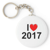 I Love (Heart) 2017 Key Chain