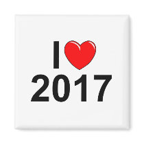 I Love (Heart) 2017 Magnet
