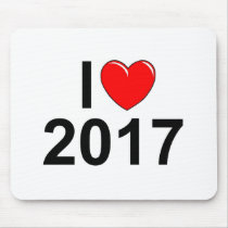 I Love (Heart) 2017 Mouse Pads