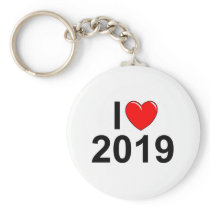 I Love (Heart) 2019 Keychain
