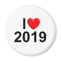 I Love (Heart) 2019 Magnets