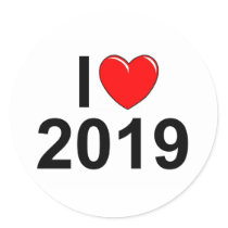 I Love (Heart) 2019 Stickers