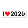 I Love (Heart) 2020 Bumper Stickers