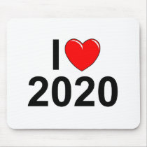I Love (Heart) 2020 Mouse Pads