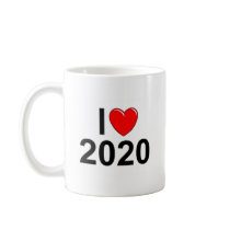 I Love (Heart) 2020 Coffee Mugs
