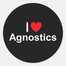 I Love (Heart) Agnostics Stickers