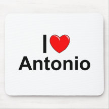 I Love (Heart) Antonio Mousepads