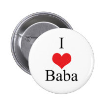 I Love (Heart) Baba Pinback Button
