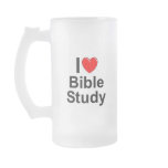 I Love (Heart) Bible Study mugs