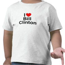 I Love (Heart) Bill Clinton T Shirts