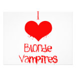 I Love (heart) Blonde Vampires Custom Announcement