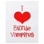 I Love (heart) Blonde Vampires Personalized Flyer