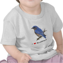 I Love (heart) Bluebirds Tees