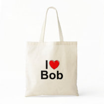I Love (Heart) Bob Canvas Bag
