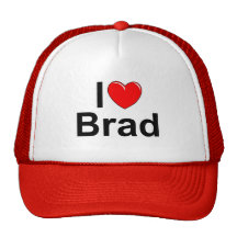 I Love (Heart) Brad Mesh Hat