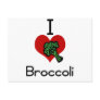 I love-heart broccoli post card
