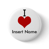 I Love (heart) Pin