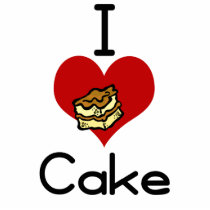 I love-heart cake