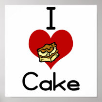 I love-heart cake