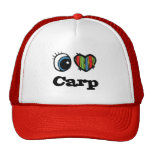 I Love (Heart) Carp Mesh Hat