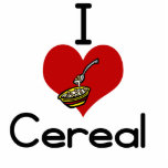 I love-heart cereal photo sculptures