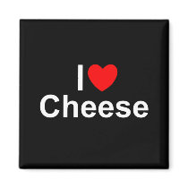 I Love (Heart) Cheese Fridge Magnet