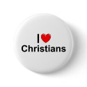 I Love (Heart) Christians buttons