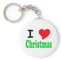 I Love(Heart) Christmas Key Chain