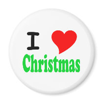 I Love (Heart) Christmas Magnet