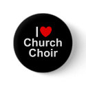 I Love (Heart) Church Choir buttons
