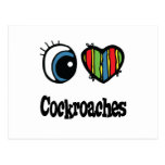 I Love (Heart) Cockroaches Post Cards