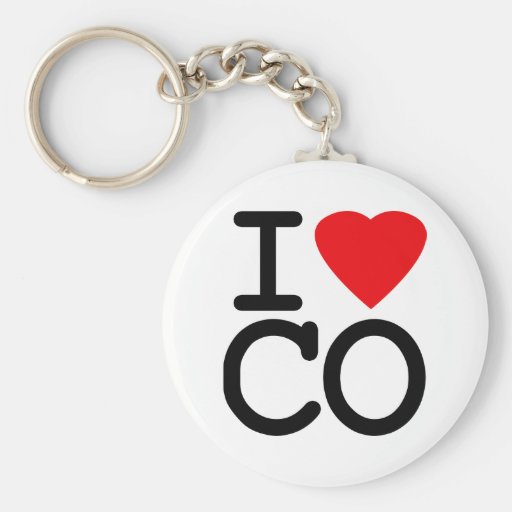 I Love Heart Colorado Keychain