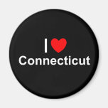 I Love (Heart) Connecticut Fridge Magnets