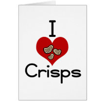 I love-heart crisps greeting cards