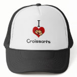 I love-heart croissant mesh hat