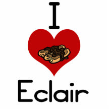 I love-heart eclair acrylic cut out