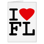 I Love Heart Florida Card