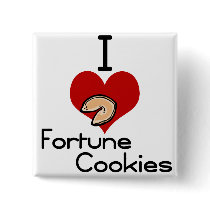 I love-heart fortune cookie