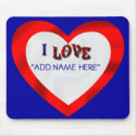 I LOVE HEART FRAME-MOUSEPAD