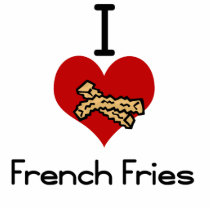 I love-heart french fries