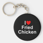 I Love (Heart) Fried Chicken Key Chain