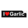 I Love (Heart) Garlic Bumper Sticker