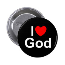 I Love (Heart) God Buttons