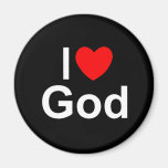I Love (Heart) God Magnet