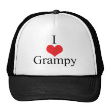 I Love (Heart) Grampy Mesh Hat