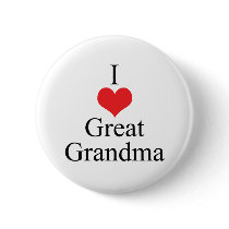 I Love (Heart) Great Grandma Pins