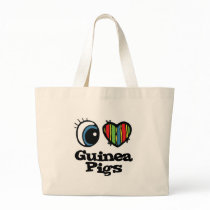 I Love (Heart) Guinea pigs Tote Bags