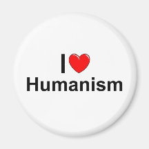I Love (Heart) Humanism Magnets