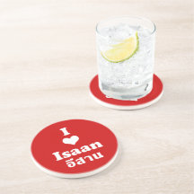 I Love (Heart) Isaan Drink Coasters