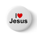 I Love (Heart) Jesus buttons